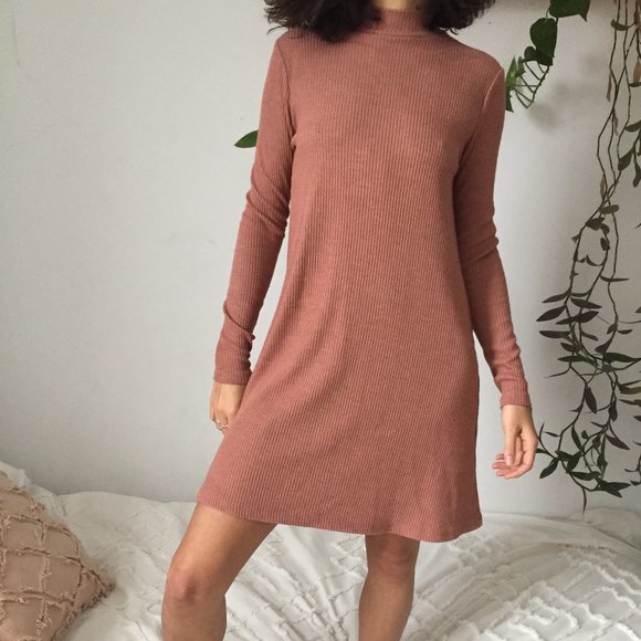 Ribbed mock neck Forever 21 Dress S - Picture 1 of 5